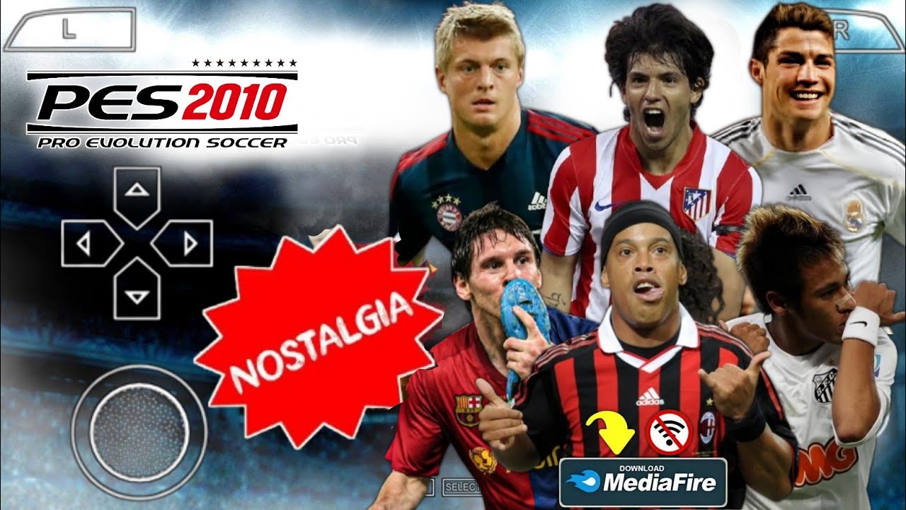 NOSTALGIA!! PES 2010 PPSSPP Real Face | Camera Jauh & Graphics HD