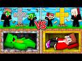 JJ and Mikey : POOR vs RICH Buried Alive Families Battle in Minecraft ! - Maizen