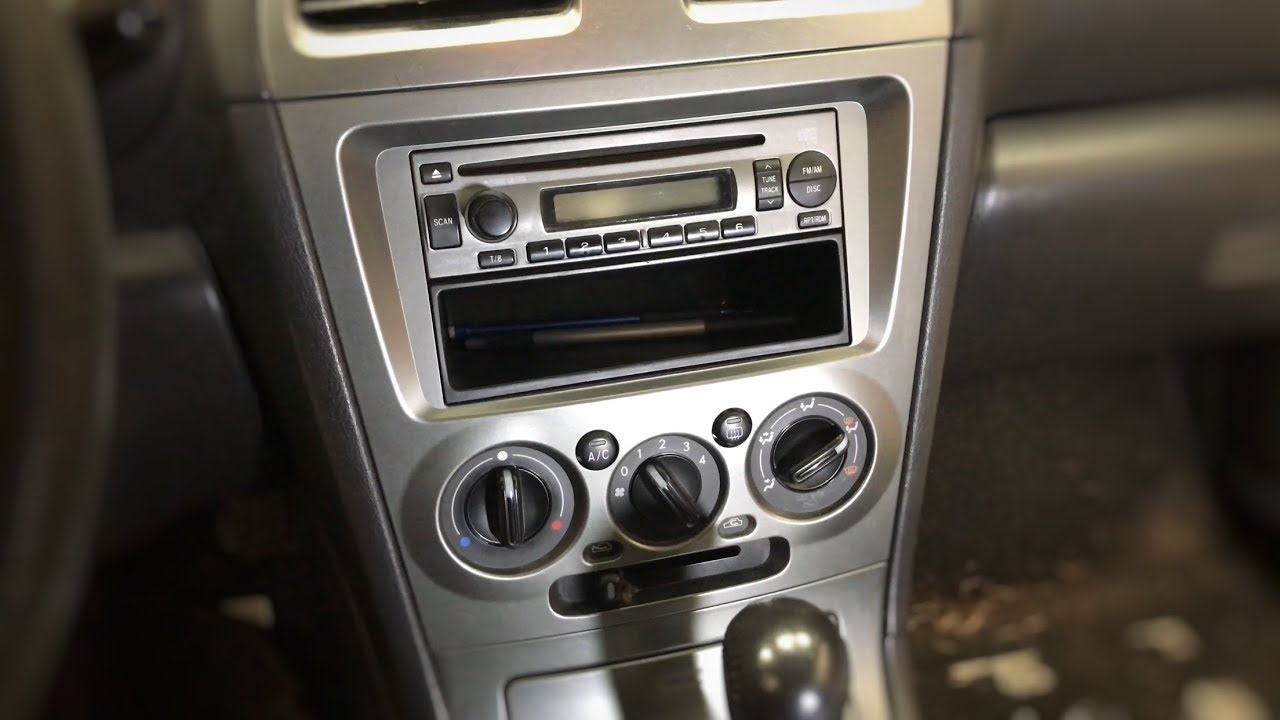 2007 Subaru Impreza Radio Removal YouTube
