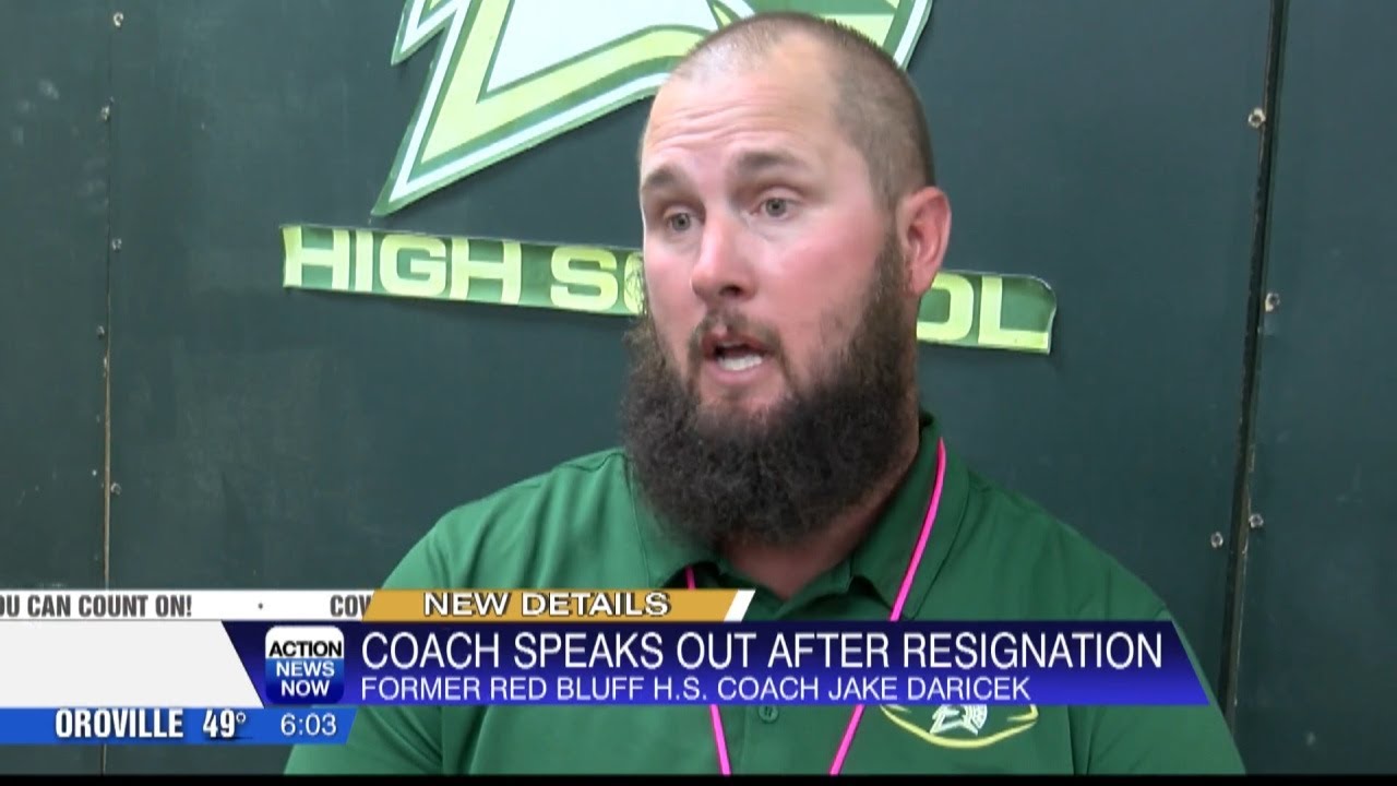 Red Bluff football coach speaks out after resignation - YouTube