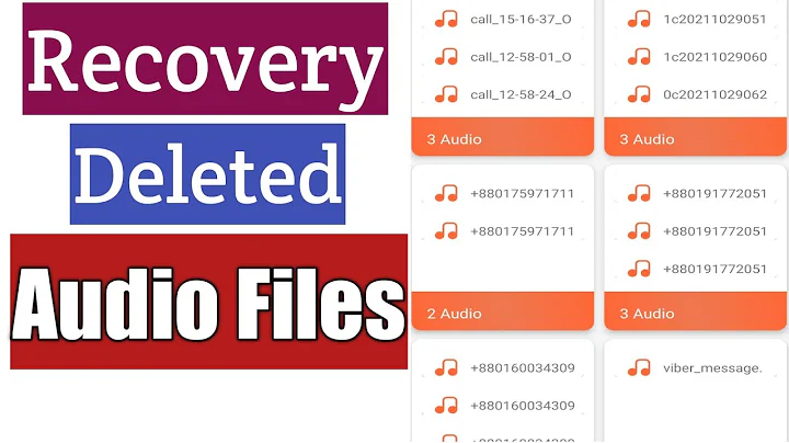 Recovery Deleted Audio Files For Android