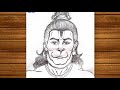 Jai Bajrangbali 🙏 | Hanuman Ji Pencil Sketch | Devotional Drawing