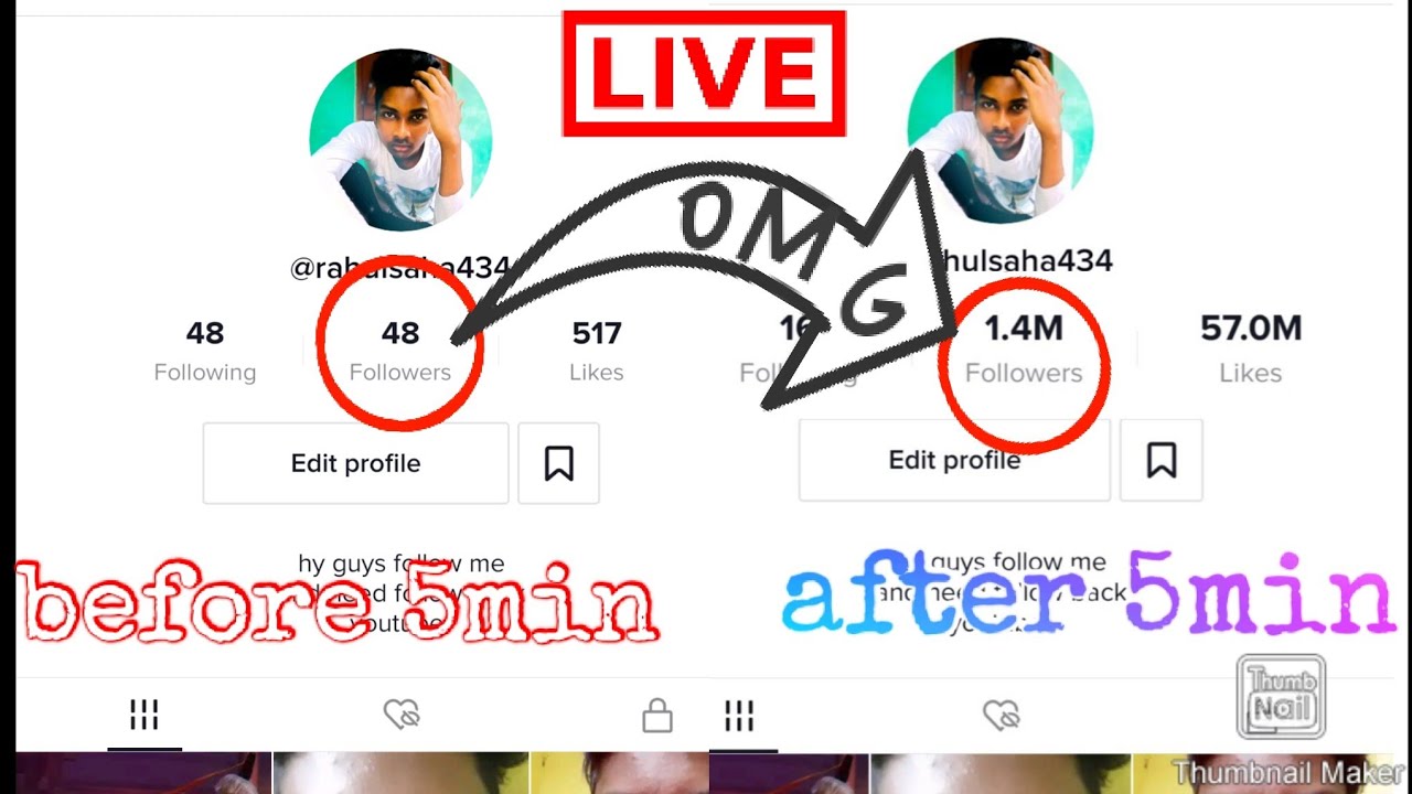HOW TO INCREASE YOUR TIK TOK FOLLOWERS IN JUST 5MINIUTES ||Rahul Saha ...