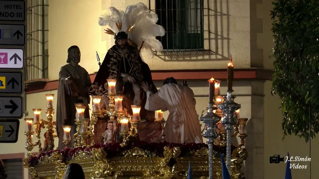 (4K) SAN ESTEBAN en la Plaza de Pilatos (Paso de misterio) | SEMANA SANTA 2023 #ssantasevilla23