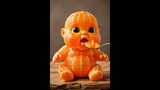 Satisfying Orange 🍊 Sculpture ​#AIArt #HyperRealistic #CucumberArt #SurrealArt #SatisfyingVideos