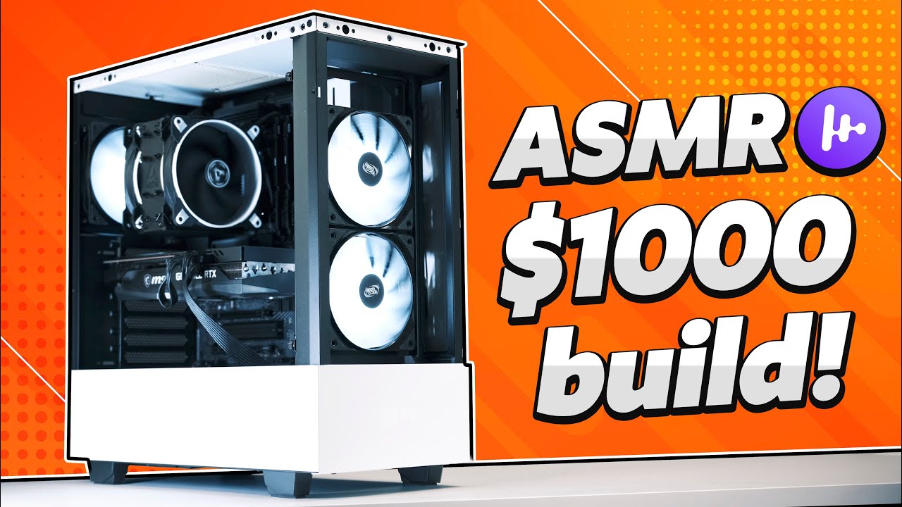 $1000 Satisfying Gaming PC Build ASMR [No Commentary] - YouTube