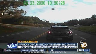 Local driver believes incident caught on dashcam was insurance scam