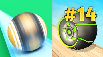 Sky rolling ball 3D VS Action ball | All Levels ( Part - 14 ) | Walkthrough | Android Gameplay |