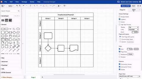 Sketch style and color schemes in draw.io for Confluence