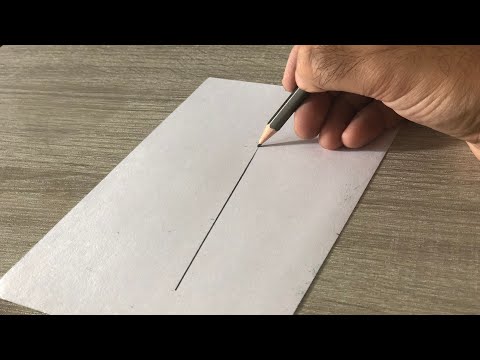 How to draw a freehand straight line - Narrated