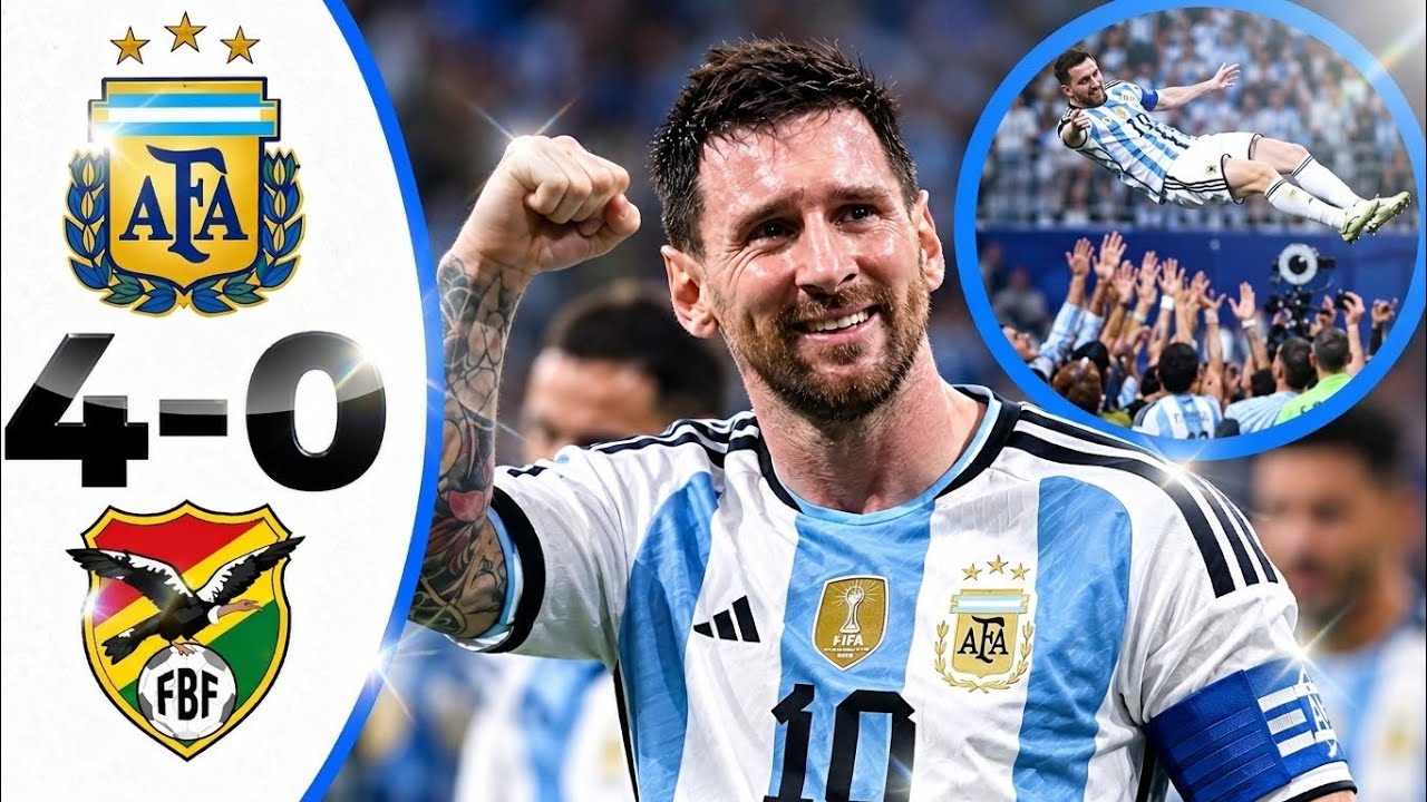 ملخص مباراة الأرجنتين وبوليفيا 4