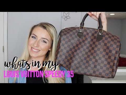 Whats in my Louis Vuitton Speedy 35 - YouTube