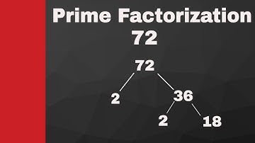 Prime factorization of  72