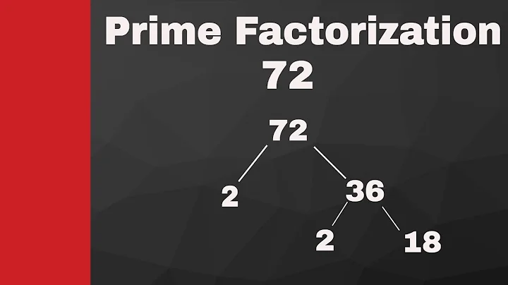 Prime factorization of  72