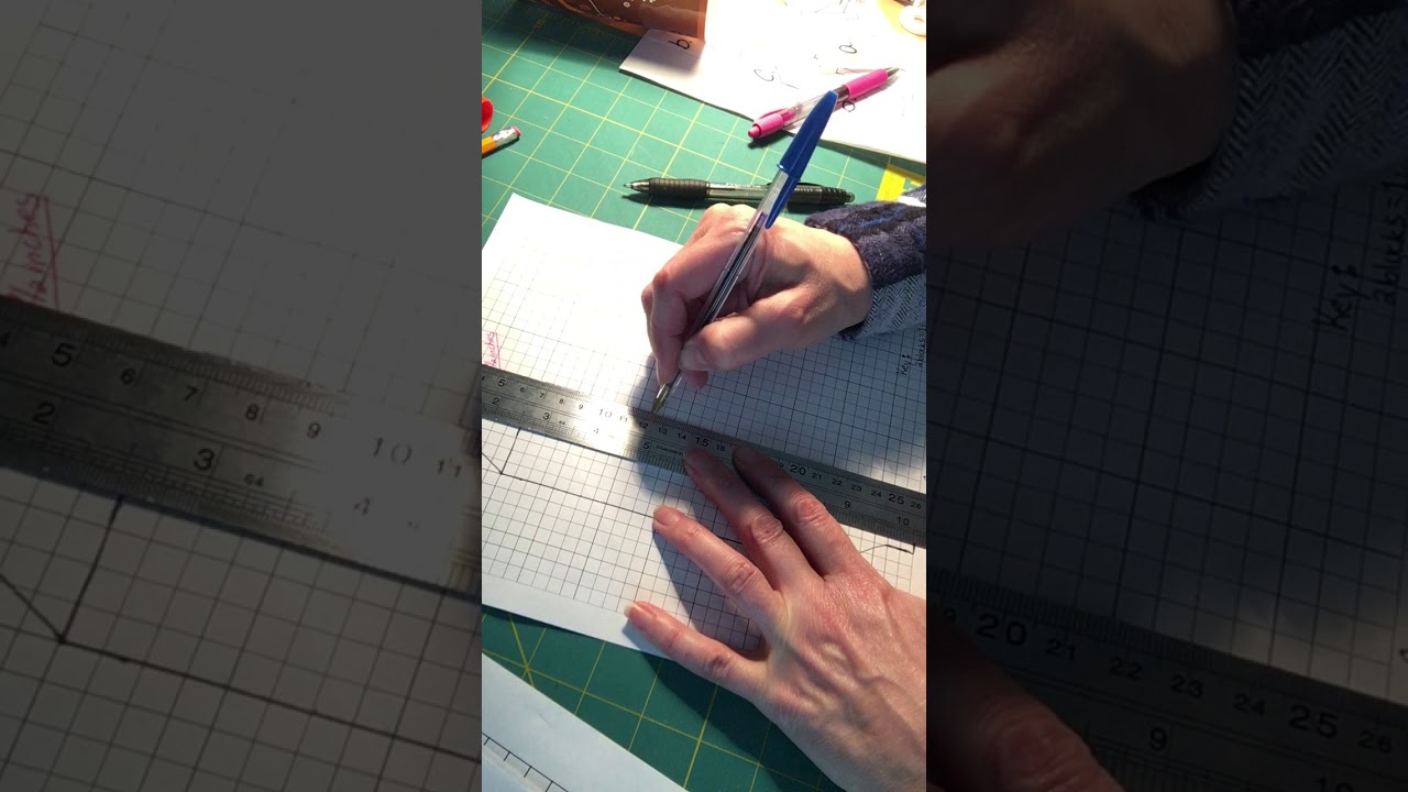 Drawing Rocket design using graph paper