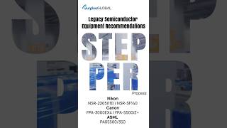 Stepper Equipment - Nikon NSR-2205i11D /NSR-SF140, Canon FPA-3000EX4 / FPA-5500iZ+, ASML PAS5500/350