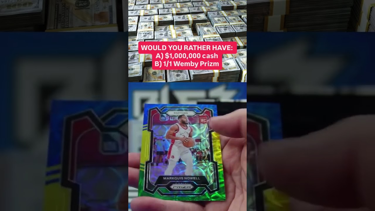 Вытягиваю карту новичка Victor Wembanyama Prizm на 1 миллион долларов 🤯
