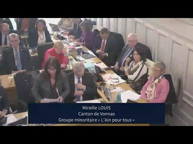 Mireille LOUIS - Intervention sur le BP 2026 - Session de décembre 2025 