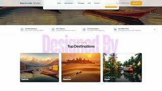 Modern Travel Website UI/UX Design | Website Re-design Showcase 2026