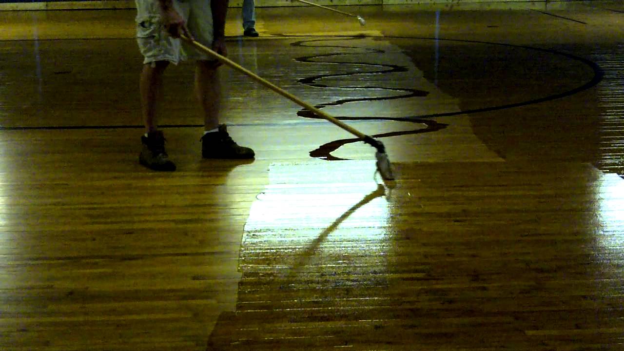 Recoating Rink Floor Roller Hutt, Garrettsville, OH YouTube