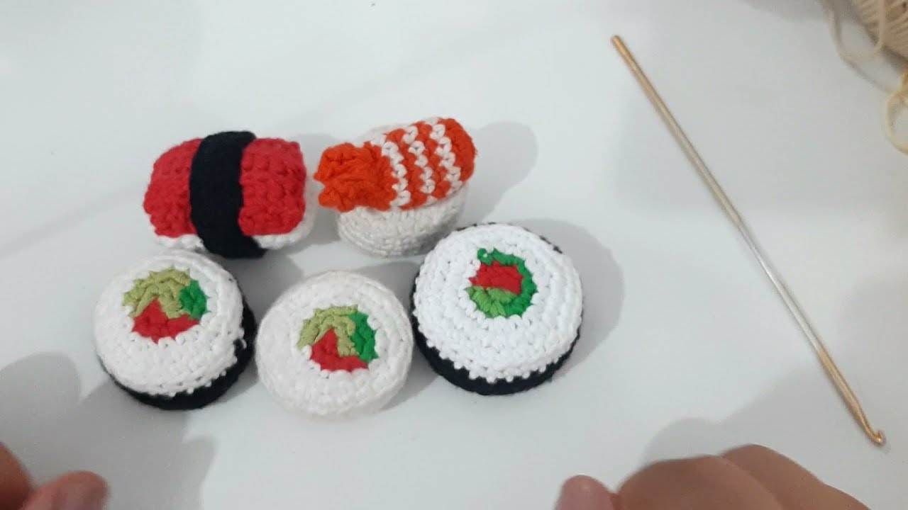 Tutorial Sushi Crochet para Principiantes 1/2