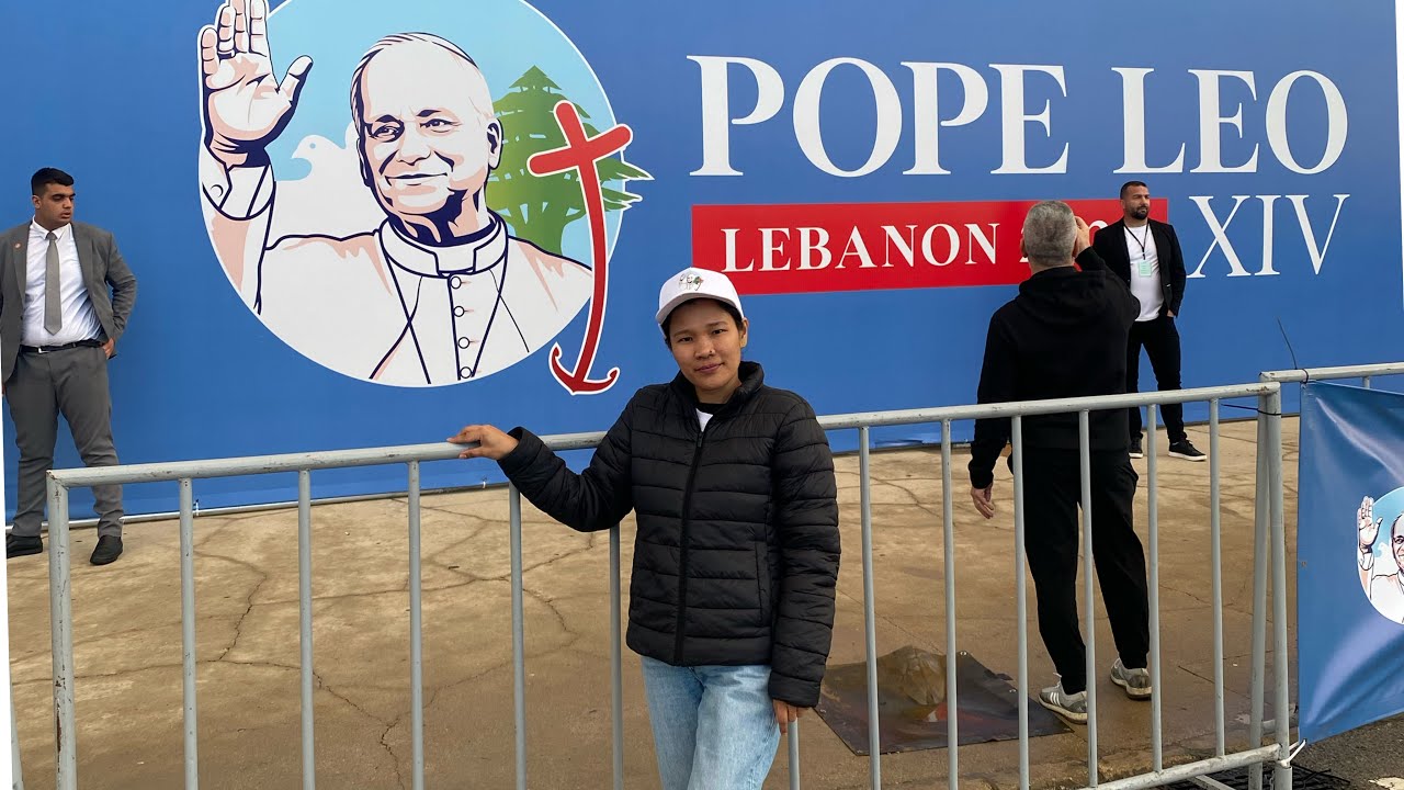 Ang Aga namin pumili 3AM nasa Downtown na kami|POPE LEO XIV 2025 visit LEBANON ||JOY GERMAN VLOG
