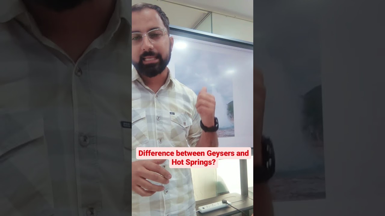 Difference between Geysers and Hot springs?