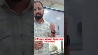 Difference Between Geysers And Hot Springs?