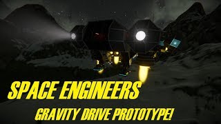 J-1 Gravity Drive Freighter!!  - Space Engineers - Experimental Gravity Drive
