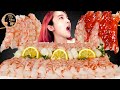 [Mukbang]🦐아르헨티나 붉은새우 홍새우회 먹방😋Raw Red Shrimp 生エビ SHRIMP SASHIMI Seafood กุ้งดิบ Real Sound ASMR | 쎄미