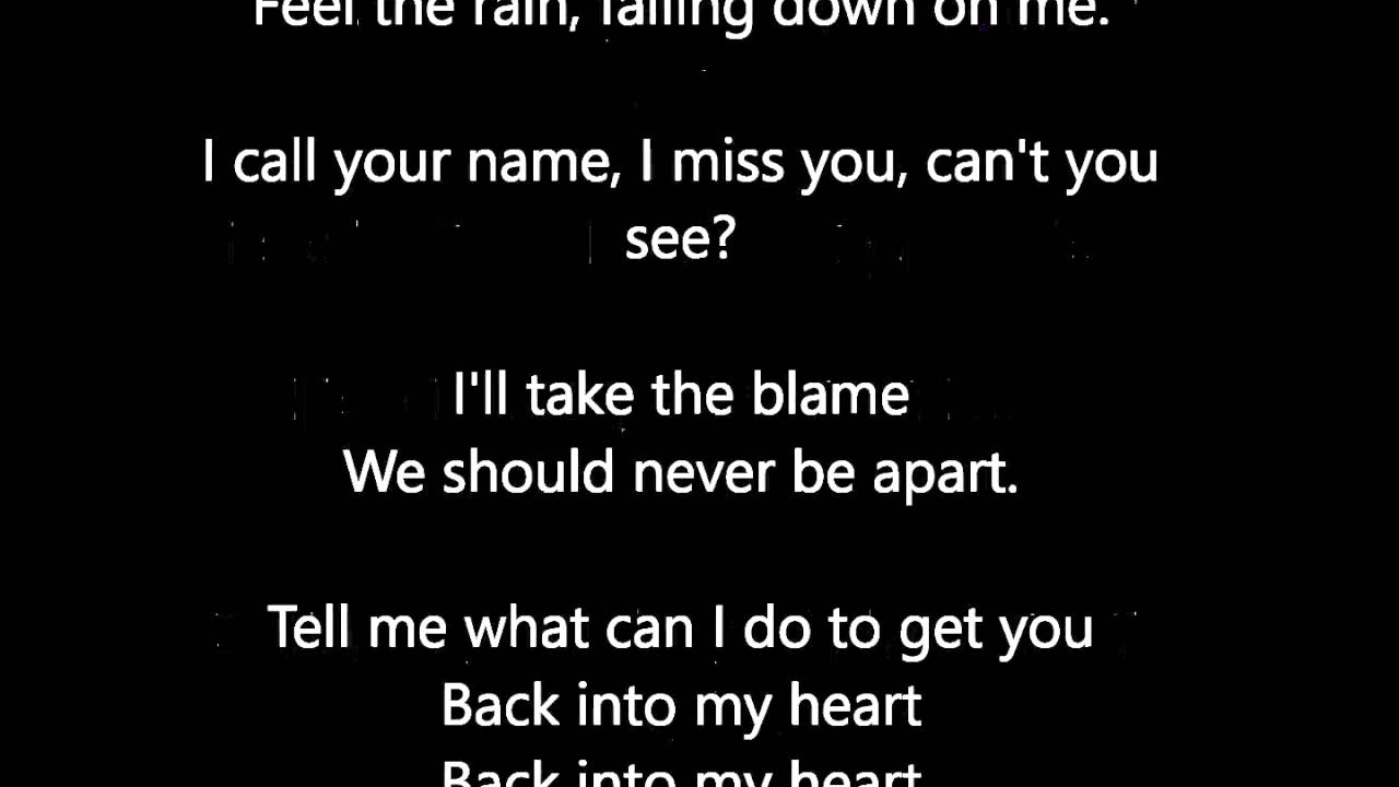 Dream Street -  Feel the Rain Lyrics
