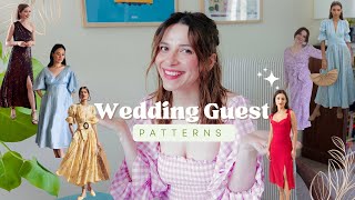 10 Beautiful Sewing Patterns for a Wedding Guest - Perfect for Summer How To Make A Fancy Wedding Guest Cocktail Dress Tutorial