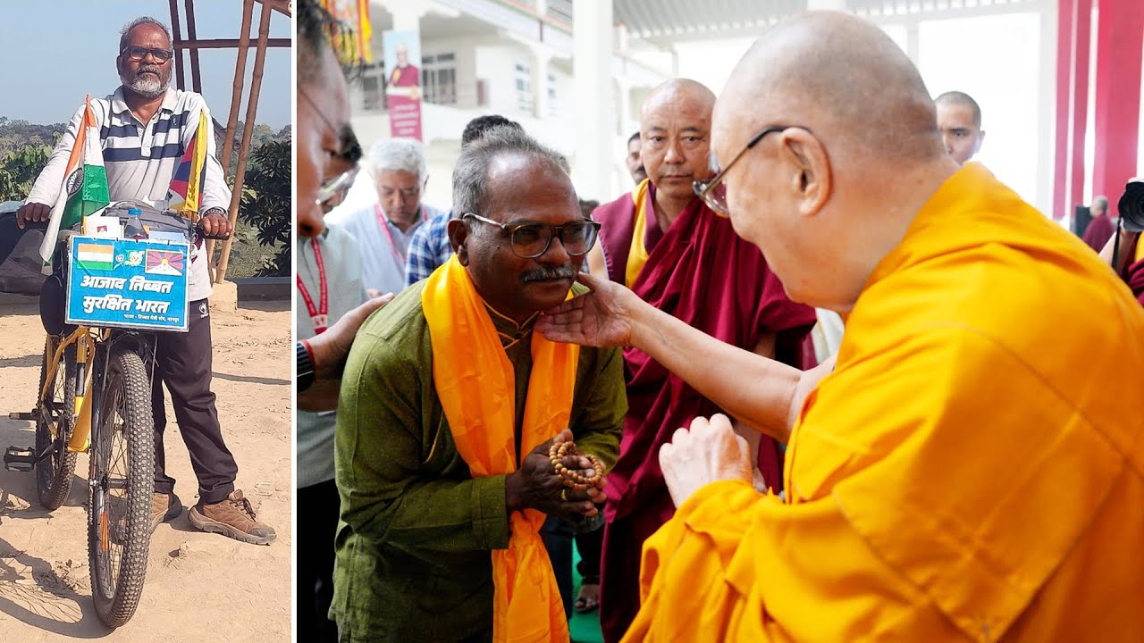 Dalai Lama grants audience to activist Sandesh Meshram