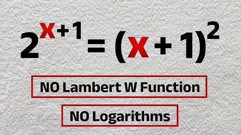 Math Olympiads | Viral Transcendental Equation | Can You Solve This Without Lambert W Function?