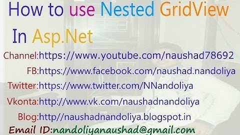 NestedGridView (GridView inside GridView) in Asp.Net 4.0