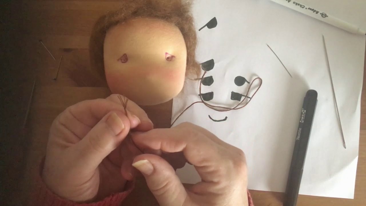 How to shape and embroider eyes YouTube