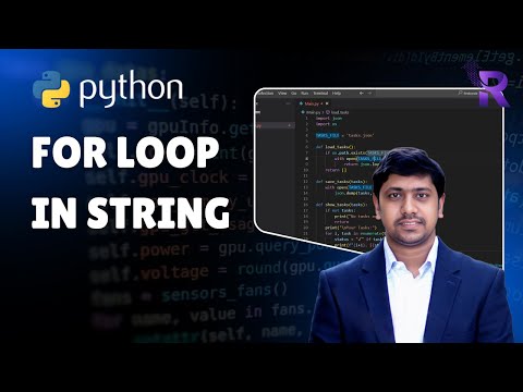 Python For Looping Through a String