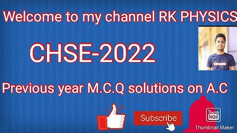 M.C.Q solutions of Alternating current For CHSE odisha