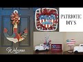 PATRIOTIC DIY DECOR IDEAS - DOLLAR TREE - COASTAL - FARMHOUSE