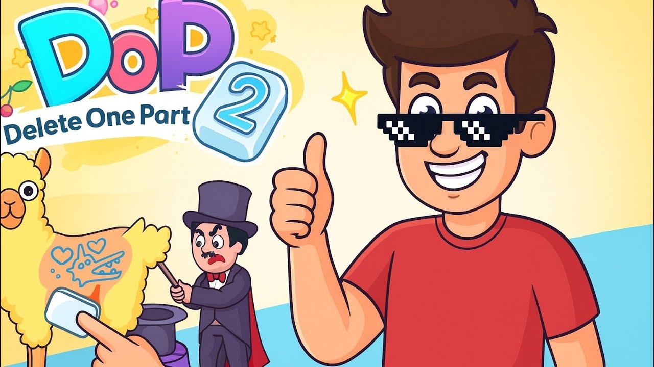 dop2 delete one part  All levels  walk through solution 