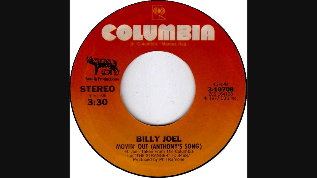 Billy Joel Movin Out 1977 Single YouTube billy-joel-movin-out-1977-single-youtube