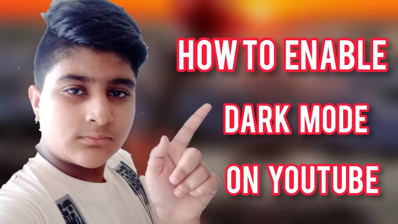 how to enable YouTube dark mode/black theme No Apps YouTube