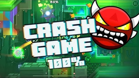 “Crash game” by Cherryteam 100% (insane demon) (mobile) | Geometry Dash