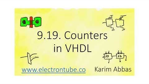 9.19. Counters in VHDL