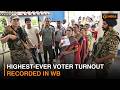 West Bengal polls: Highest-ever voter turnout recorded