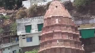 Beautiful River front and temple view of Omkareswar Jyotirling temple at 2016 Kumbh Mela