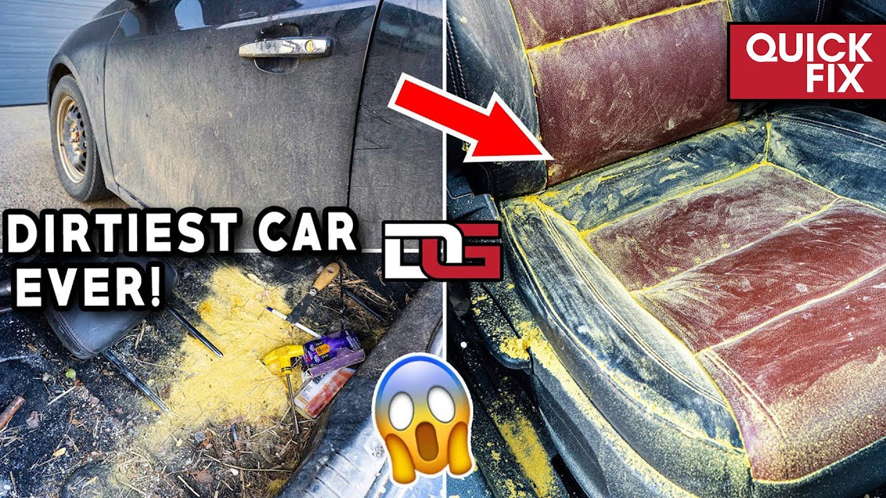 Deep Cleaning Nasty Car Seat 