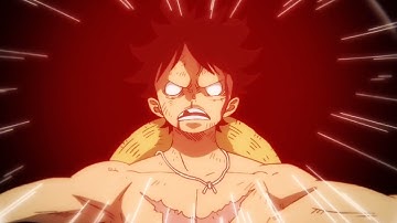 Luffy Uses Conquerors Haki while unconscious Kaido is surprised