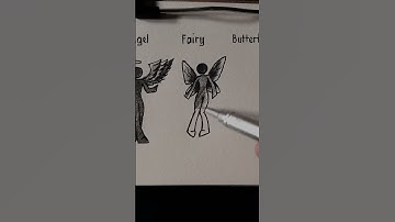 How to draw Angel, Fairy and Butterfly Stickman #stickman #viral #shorts #art