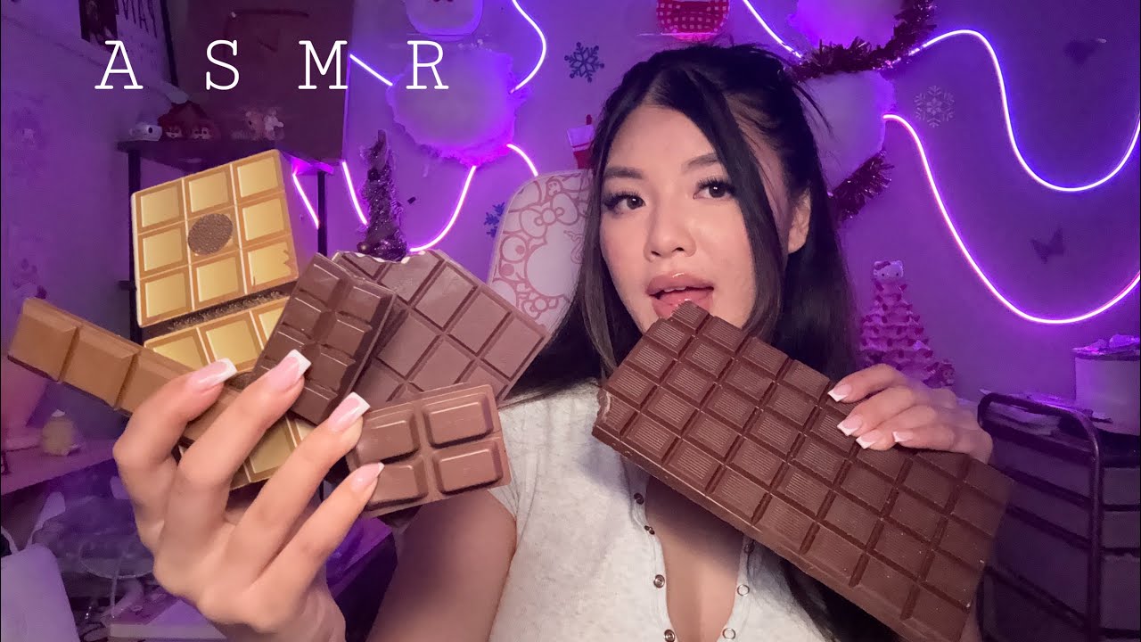 ASMR | Fake Chocolate Eating 🍫(Tingly Mouth Sounds)